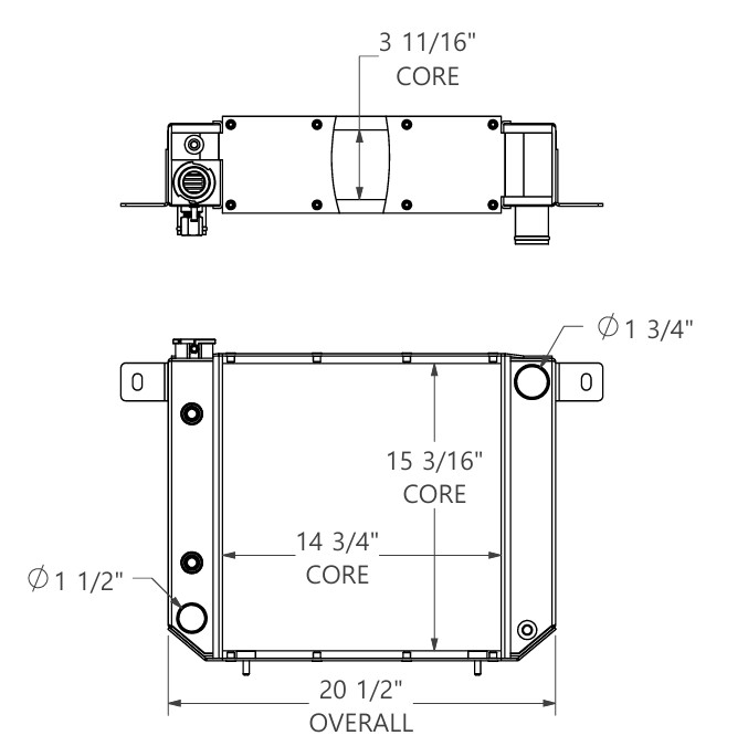 452229 - Daewoo Forklift Radiator Radiator