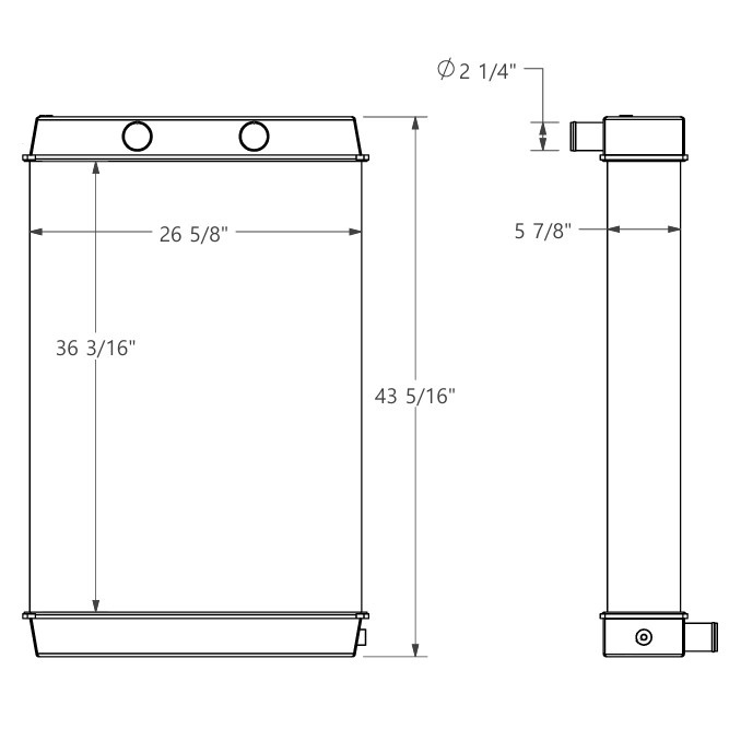 452232 - Volvo A25F Radiator Radiator