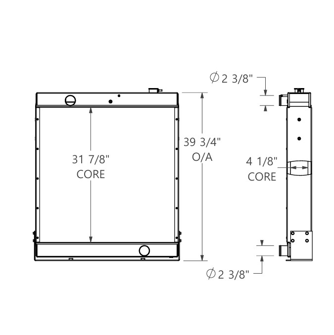 452233 - Massey Ferguson Tractor Radiator Radiator