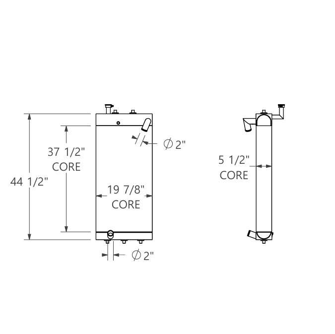 452236 - Komatsu D61PX-24 Radiator Radiator