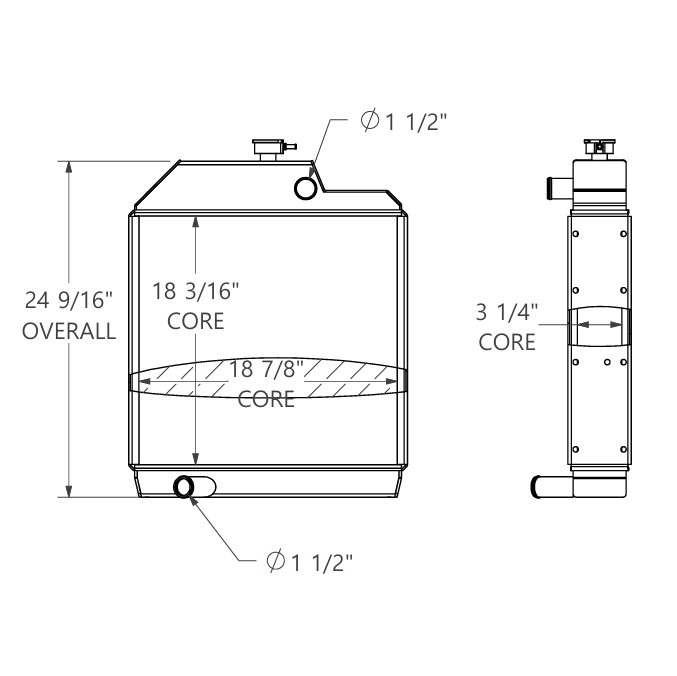 452237 - Massey Ferguson Tractor Radiator Radiator