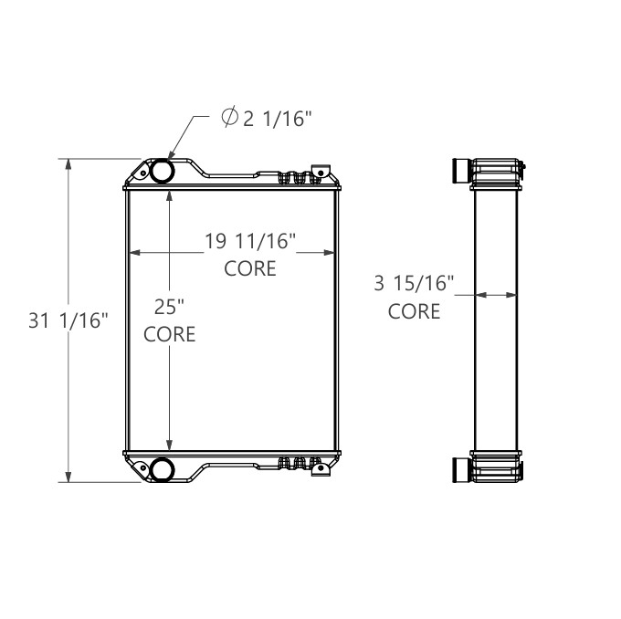 452241 - JCB Loadall Radiator Radiator