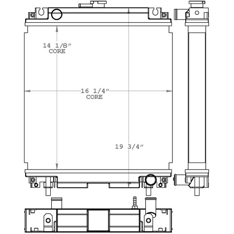452246 - John Deere 2032 Tractor Radiator Radiator