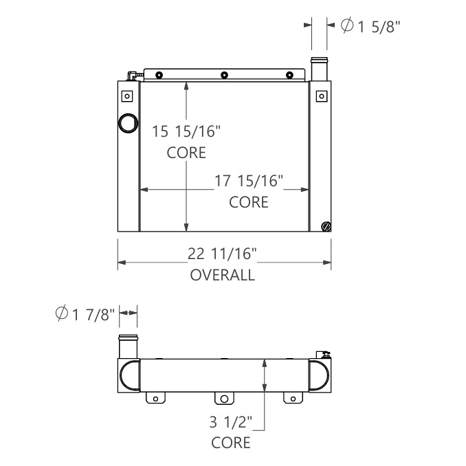452251 - Caterpillar TH255C Radiator Radiator