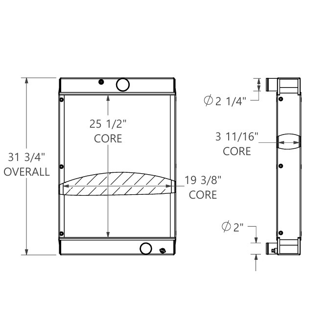 452252 - John Deere Powered Pony Motor Radiator Radiator