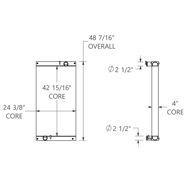 452254 - Ingersoll Rand HXP750 Radiator Radiator