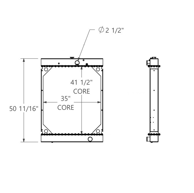 452255 - Cummins Onan Generator Radiator Radiator