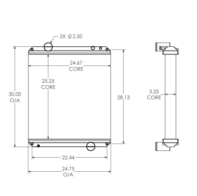 452256 - John Deere 410 Radiator Radiator