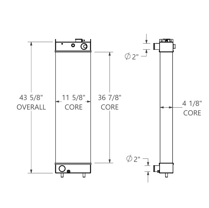 452259 - Kobelco Excavator Radiator Radiator
