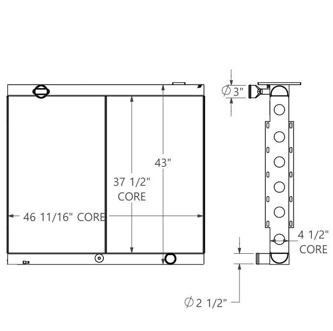 452265 - Morbark 3400XT Radiator Radiator