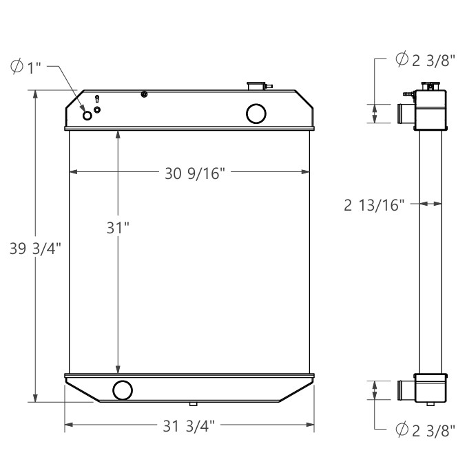 452267 - Kalmar Reach Stacker Radiator Radiator