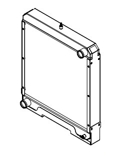 452271 - Oshkosh Cargo Loader Radiator Radiator