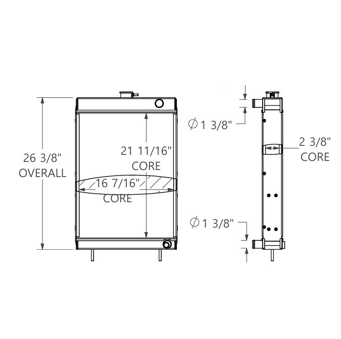 452273 - Moffett Forklift Radiator Radiator