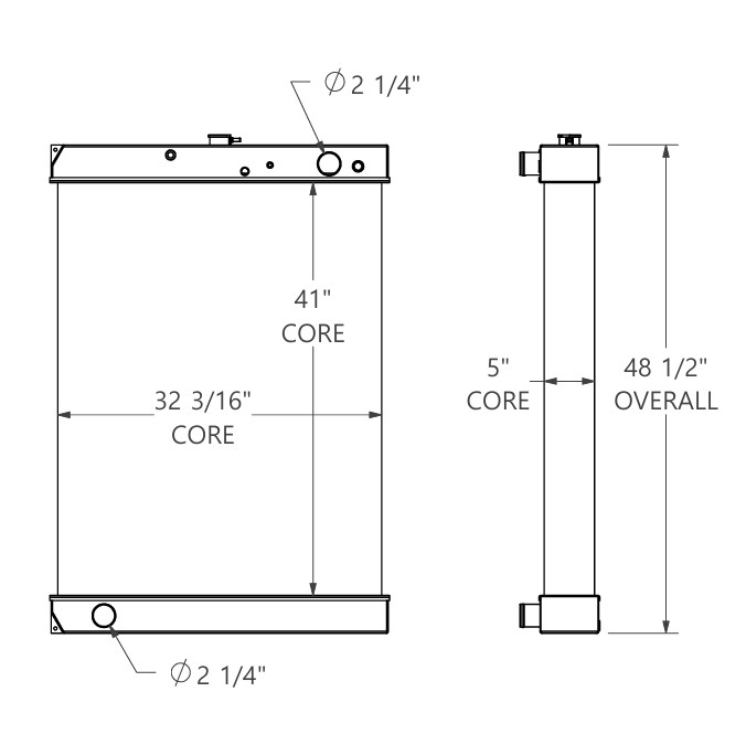452288 - Massey Ferguson Combine Radiator Radiator