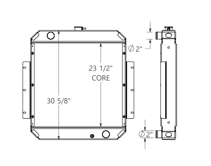 452300 - Multiquip Generator Radiator Radiator
