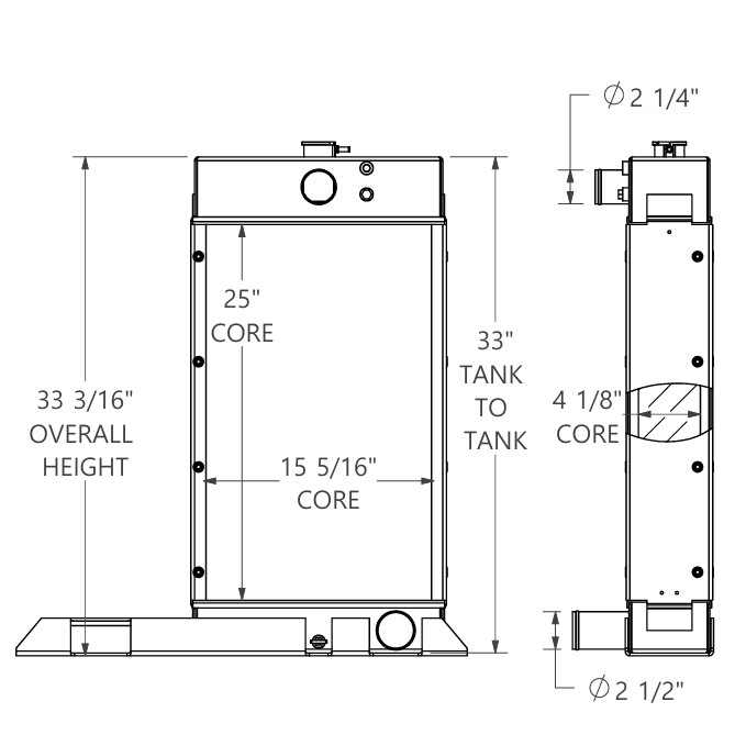 452301 - John Deere Powered Generator Radiator Radiator