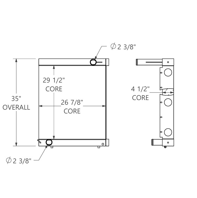 452305 - Fuchs Terex MHL360 Radiator Radiator
