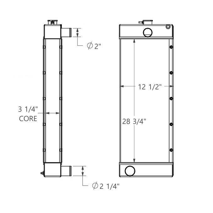 452307 - Vermeer T455 Radiator Radiator