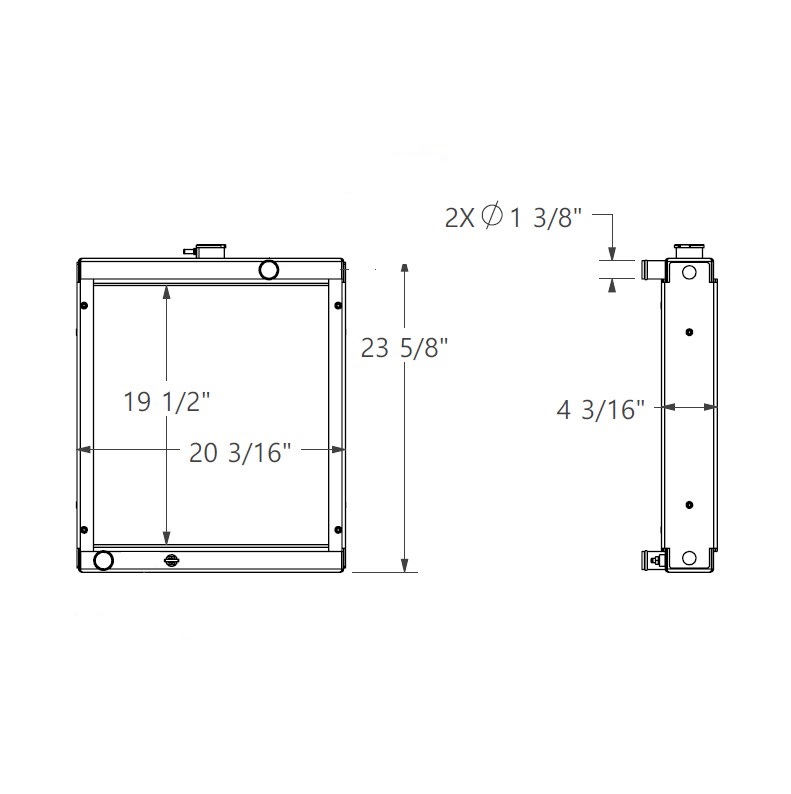 452313 - Vermeer Wood Chipper Radiator Radiator