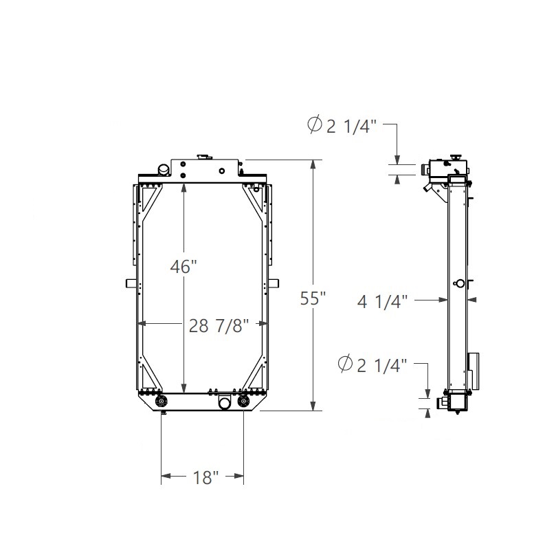 452332 - KME Fire Truck Radiator Radiator