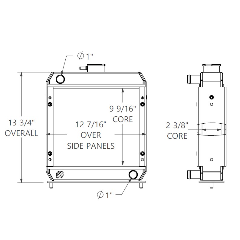 452333 - John Deere 332 Radiator Radiator