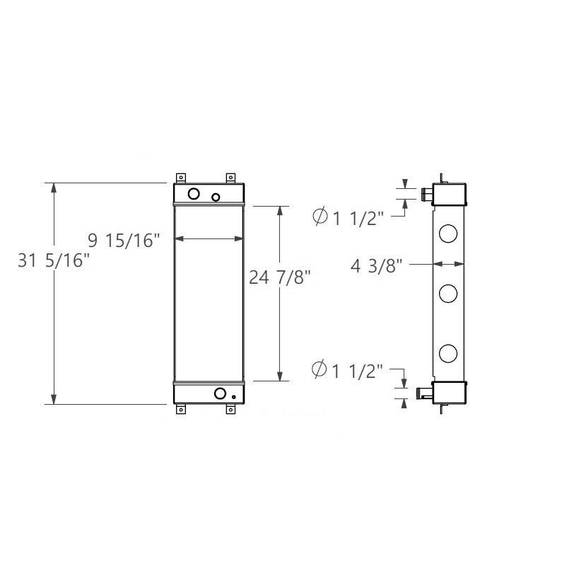 452348 - Case 221E Radiator Radiator
