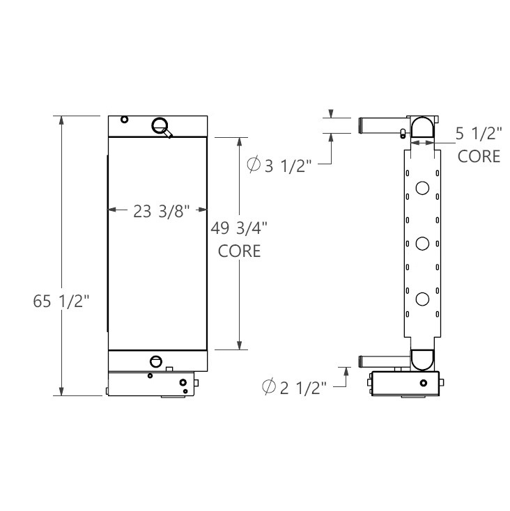 452365 - Drill Tech / Ingersoll Rand Radiator Radiator
