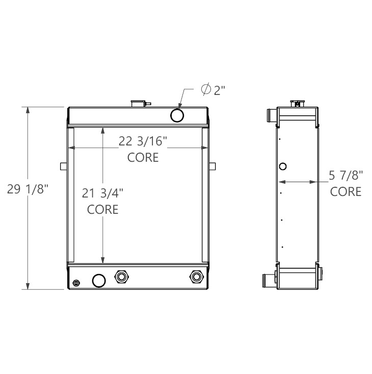 452377 - Forklift Radiator Radiator