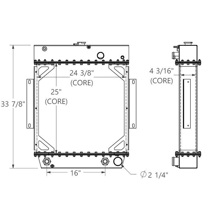452386 - Hoist Forklift Radiator Radiator