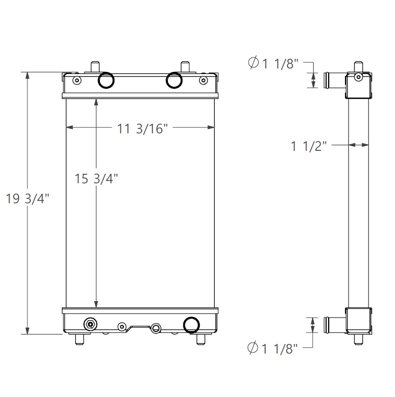 452395 - 2003 Yanmar V1035 Radiator Radiator