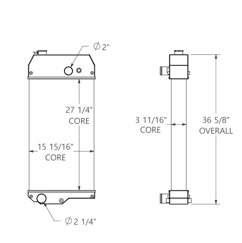452397 - Perkins Generator Radiator Radiator