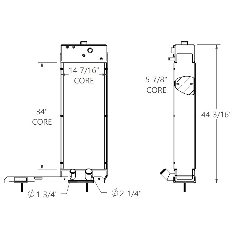 452405 - Oshkosh Pushback Tractror Radiator Radiator
