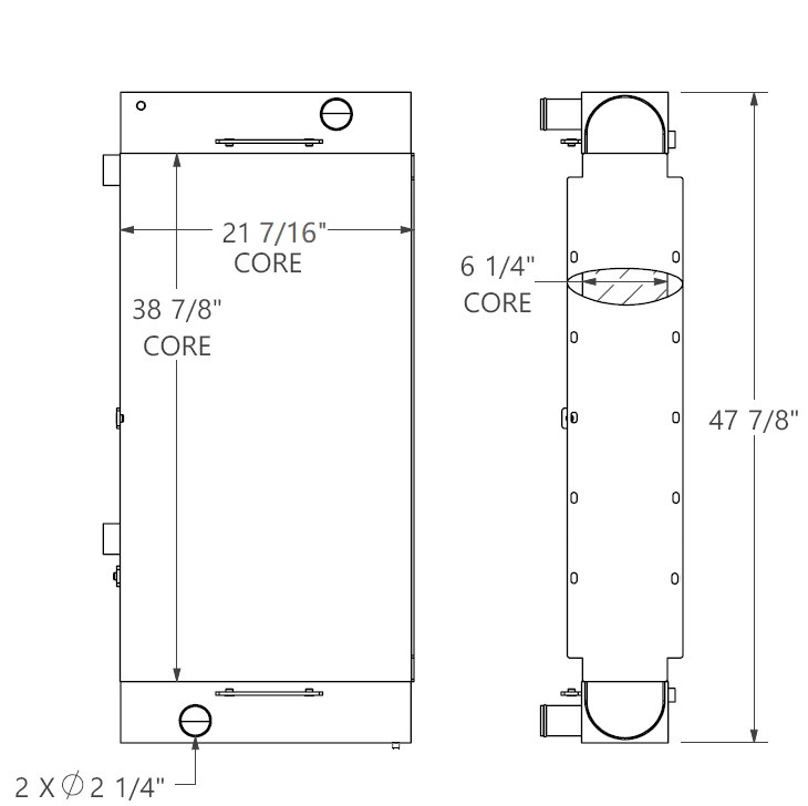 452419 - Link-Belt 60HT Radiator Radiator