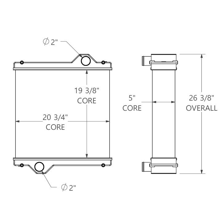 452429 - Volvo Backhoe Radiator Radiator