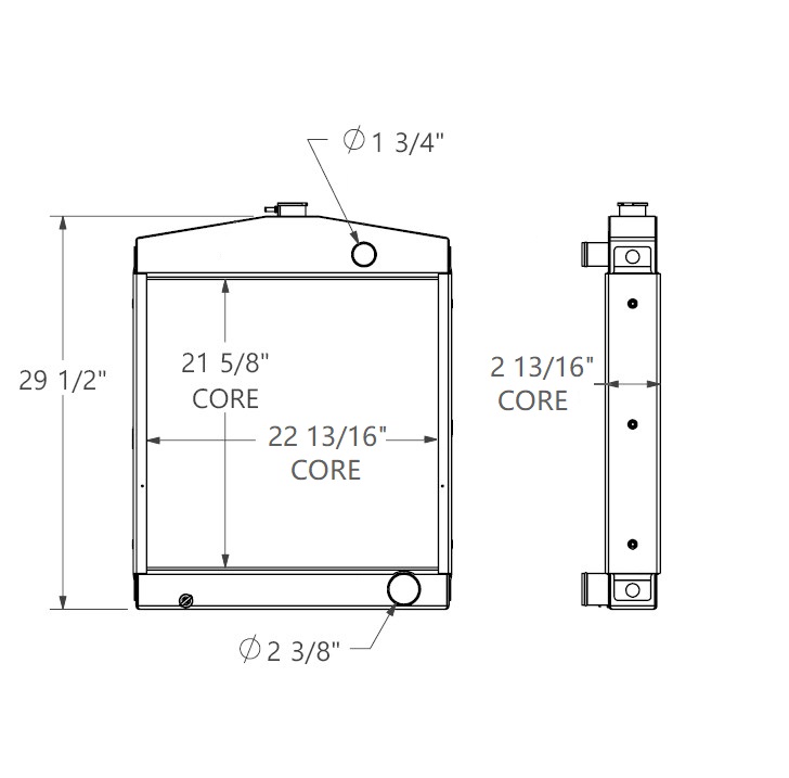 452438 - Kohler Generator Radiator Radiator