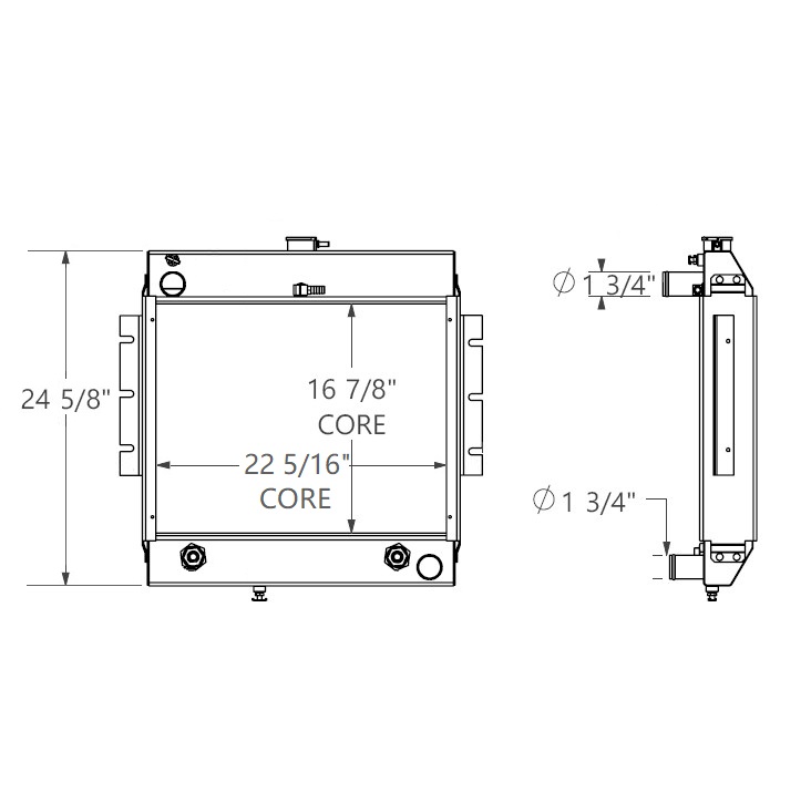 452443 - Ingersoll Rand Telehander Radiator Radiator