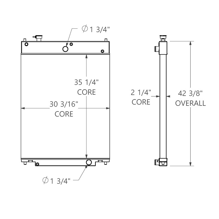 452465 - Cummins / Onan Genset Radiator Radiator