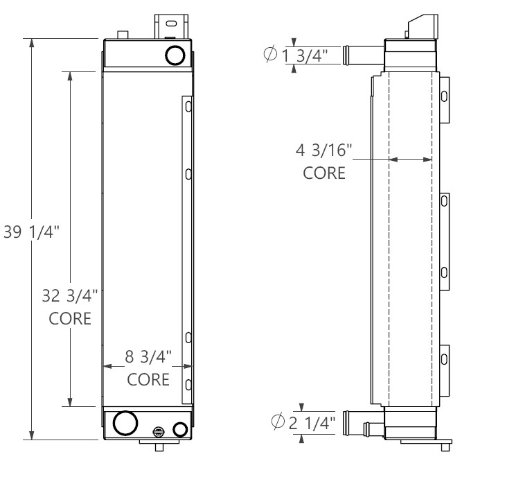 452482 - John Deere 450J Radiator Radiator