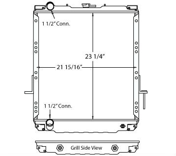 580014 - Isuzu NPR 1998 Diesel Engine Radiator