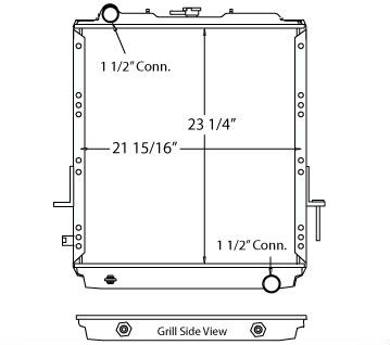 580025 - Isuzu NPR 1994-1996 Gas Engine Radiator