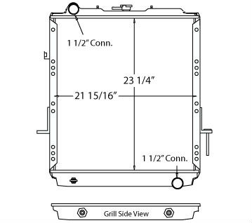 580026 - Isuzu NPR 1995-1997 Diesel Engine Radiator