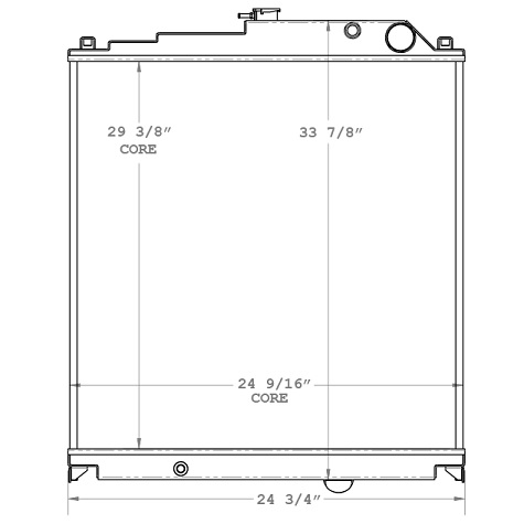 590026 - Mitsubishi Fuso FK 260 Truck Radiator