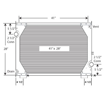 640003WFA - Navistar 9200/9400 Radiator