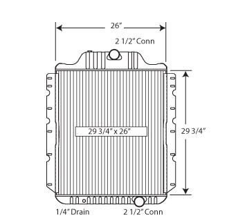 640051 - Int. Bus / Full Core / M.T. /  Radiator