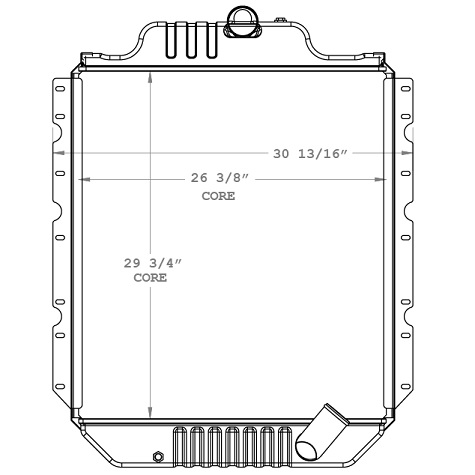 640053 - Intl Bus / 4700-4900 Full Core / M.T. / Radiator