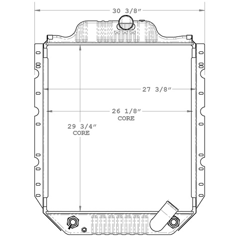 640054 - Intl Bus / 4700-4900 Full Core / A.T. / Radiator