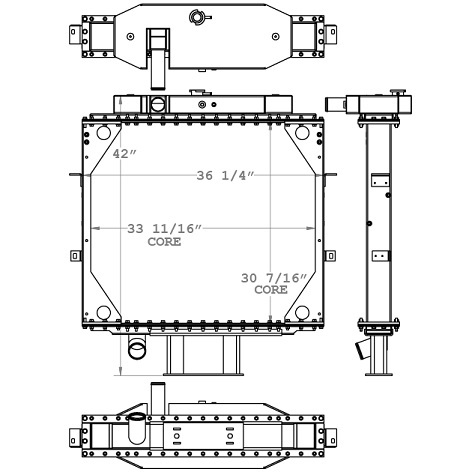 730059 - Mack RD Radiator 1985 - 1993 - Radiator