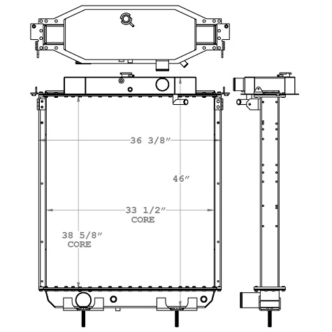 730064 - Mack RW, MX & CL Models Radiator - Radiator