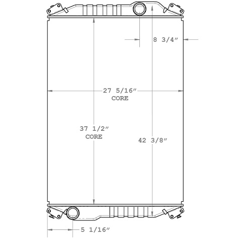 800067 - Freightliner Custom Chassis Radiator