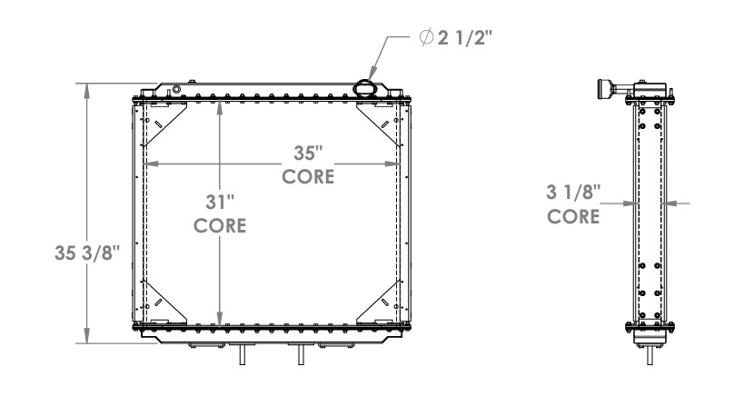 800139 - Westerna Star 4900 Radiator Radiator